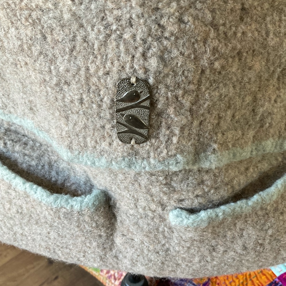 Felted shoulder bag HANDMADE grey felted wool